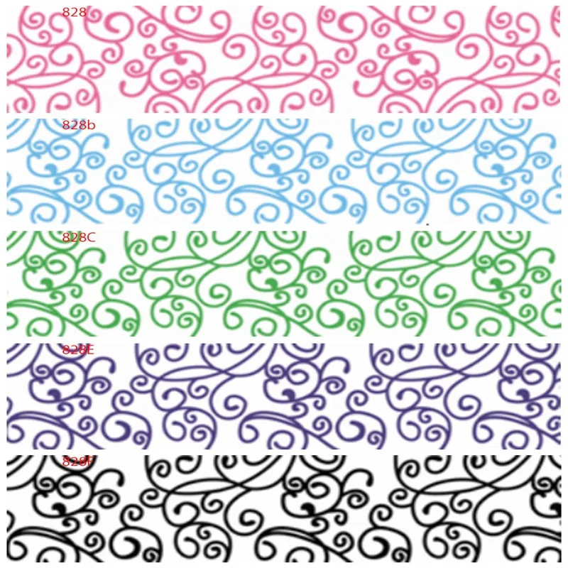 Корсажная лента из 100% полиэстера с цветочным принтом Цветочная атласная 50