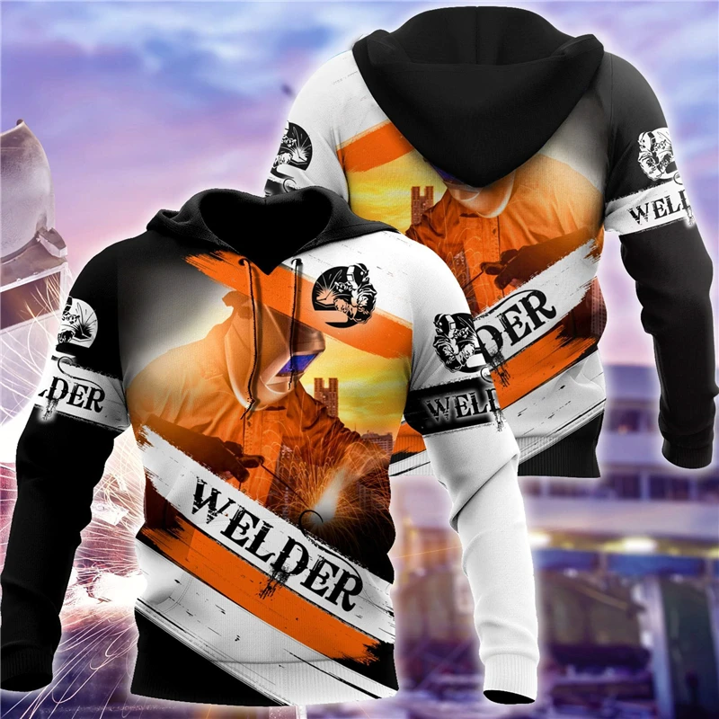 

CLOOCL New Welder Hoodie Men Women Sweatshirts 3D Print Zipper Hoodies Solderer Work Clothes Casual Tracksuit Drop Shipping