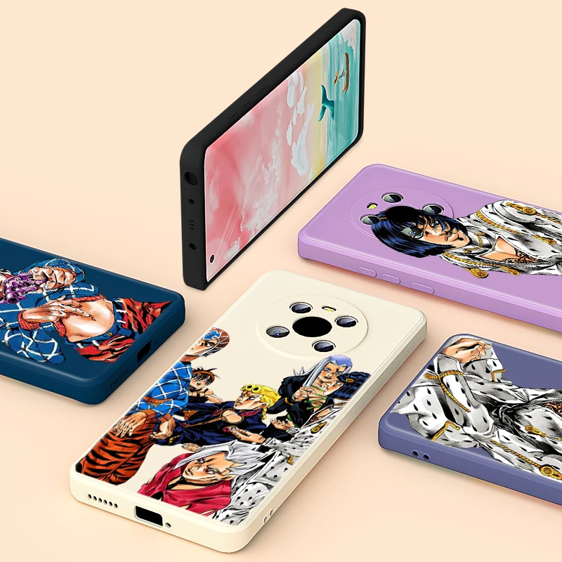 

Anime JoJo's Bizarre Adventure For Huawei Mate 40 30E Honor 50 50 30 20 10X 9S 5G SE Lite Pro Soft Liquid Silicone Phone Case