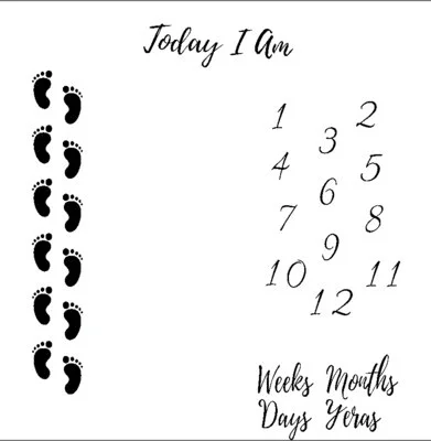 Новорожденный ребенок ежемесячный рост веха одеяло реквизит для фотосъемки фон