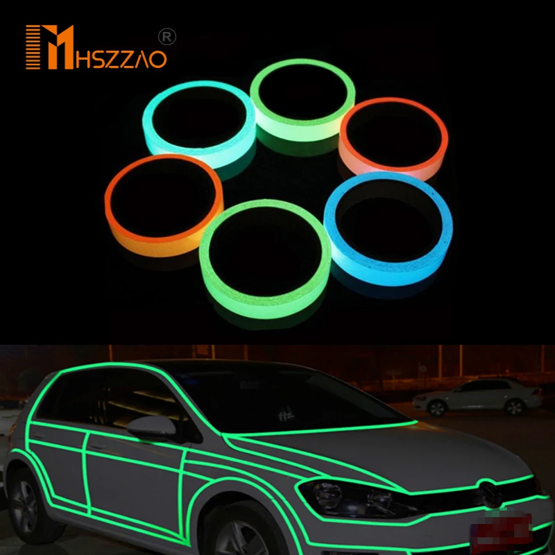 3 м светящаяся лента наклейка высокая яркость Съемная Водонепроницаемая