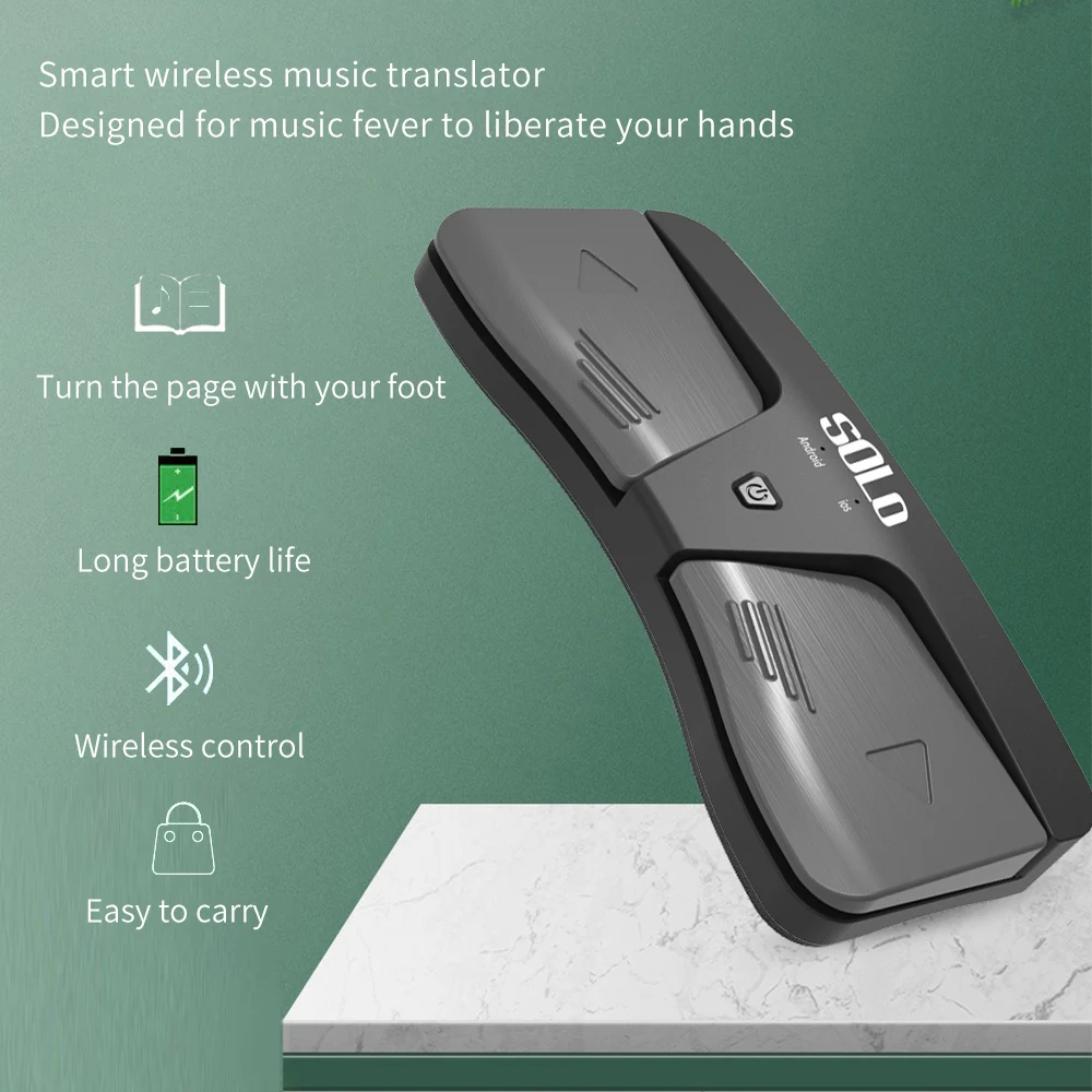 Беспроводной Bluetooth-Тернер для страниц поворотная педаль дистанционное
