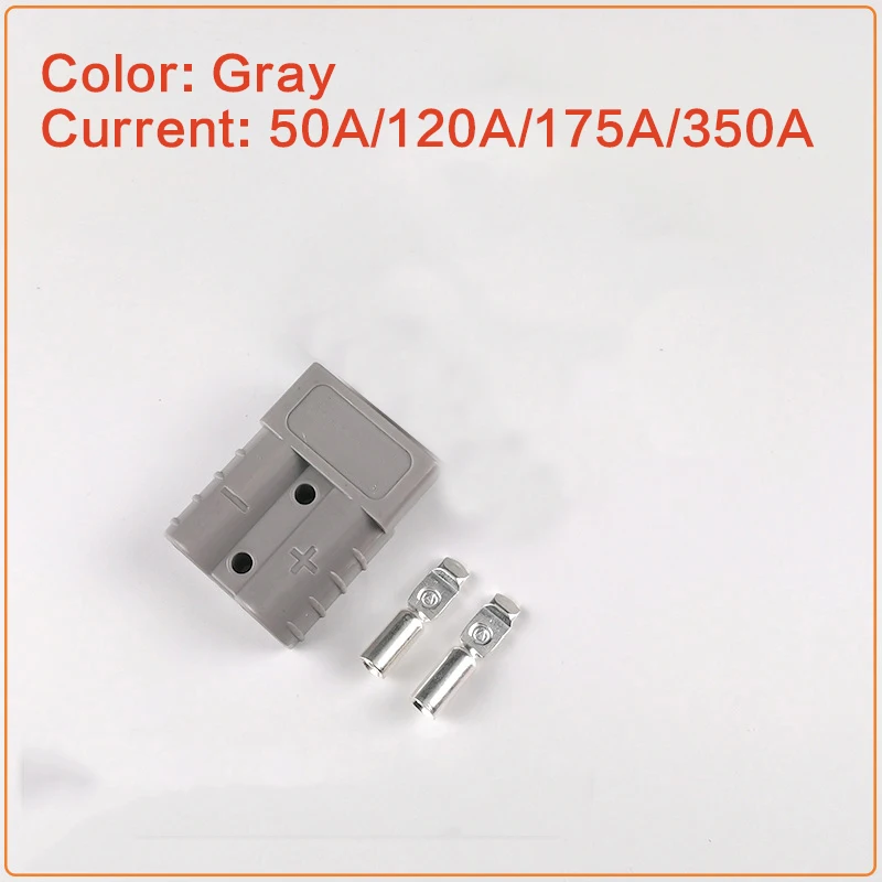 

350A 175A 120A 50A 600V Разъем для зарядки, двухполюсный с медной контактной ручкой, антиразъем для аккумулятора электромобиля
