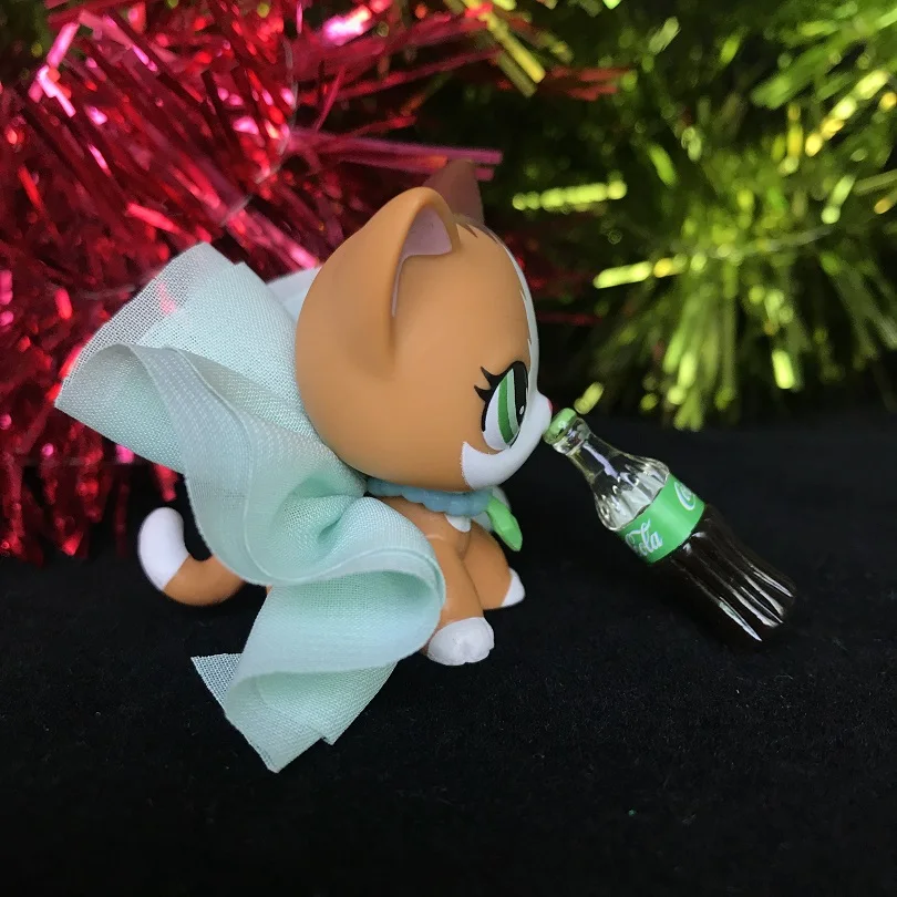 Зоотовары Littlest игрушка короткая шерсть кошка пламя щенок редкий с 4 шт.