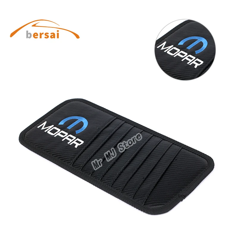 

Carbon fiber Car Sun visor Sunshade Storage Bag Car styling For MOPAR TOYOTA Reiz Highlander FIAT Volkswagen Golf CC accessories