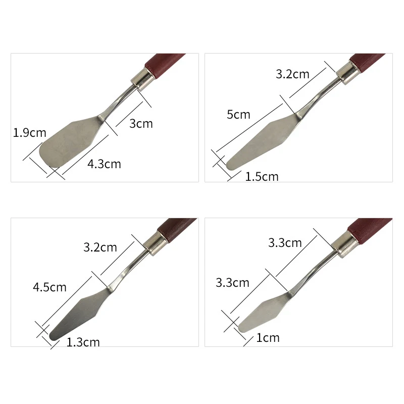 1 шт. профессиональный набор шпателей из нержавеющей стали палитра нож для