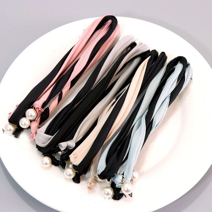 Женский ободок в богемном стиле два цвета простой и щедрый ручной работы лента