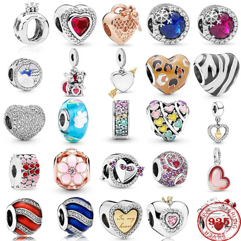 

Silver Love Beaded Accessories Accessory Bracelet Suitable for Pandora Charm Bracelet DIY Women's Original Beads