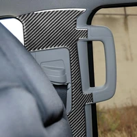 smooth heat resistant premium carbon fiber seat belt panel sticker trim panel sticker panel trim sticker 2pcs