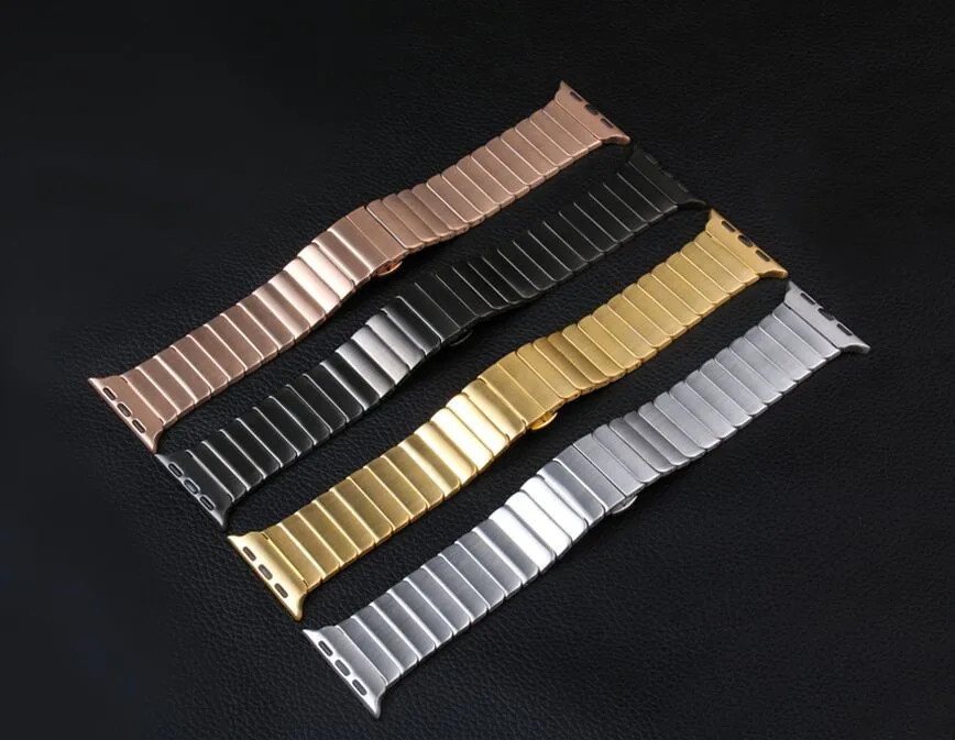 38 40mm 42 44mm watch strap For iwatch 7 41mm 45mm Stainless steel Bands for Apple Watch Series6 5 4 3 Link loop bracelet strap