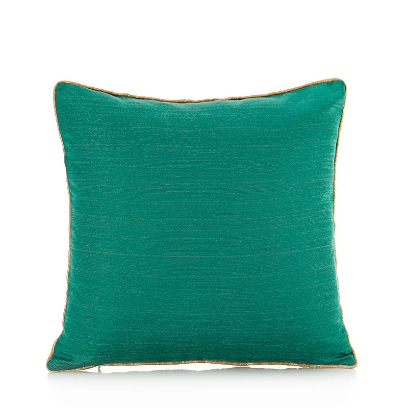 

Luxury Jacquard Sofa Cushion Cover Green Throw Pillow Cover Embroidered Decorative Pillow Case for Home Hotel Office