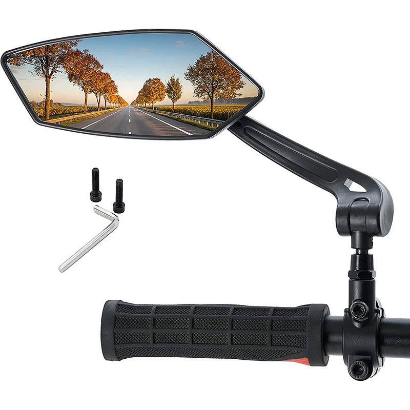 

1 Pair Bicycle Rear View Mirror Bike Cycling Wide Range Back Sight Reflector Angle Adjustable Left Right Mirrors