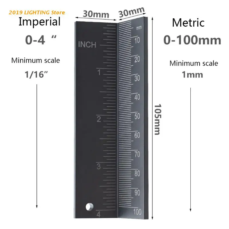 

Hot Saw Blade Height Measuring Ruler W/ Magnetic Woodworking Aid W/ Magnetic Woodworking Aids