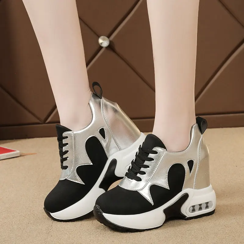 Женская обувь на танкетке кроссовки платформе женская повседневная легкая