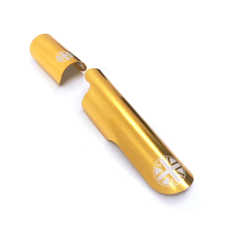 set gold SILVEROCK металлическое перо нижней рамы защита заднего треугольника E защитный колпачок на крючке наклейка для Brompton 3Sixty велосипед Chainstay велосипед аксессуары - Цвет: set gold