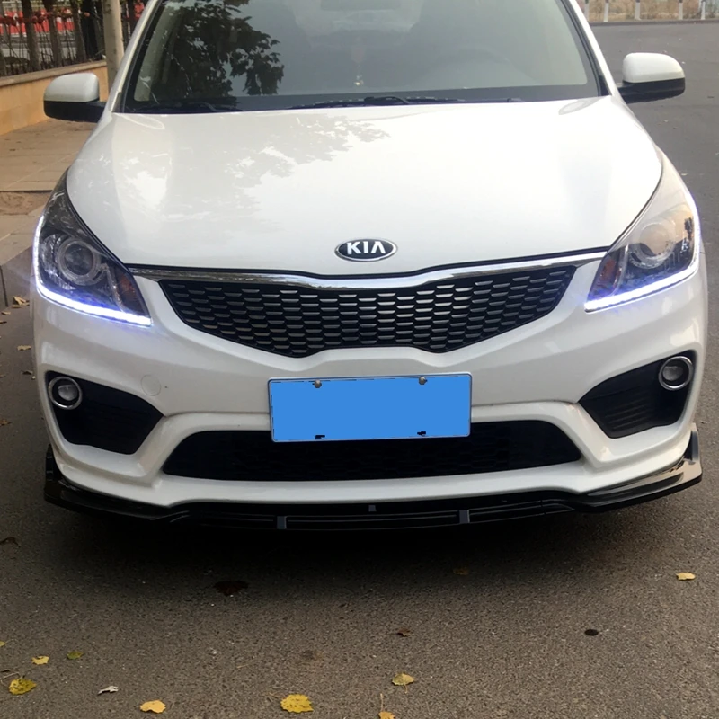 Передний бампер спойлер для KIA K2 передний бампер украшение для губ Диффузор защитные бамперы обвес для KIA K2