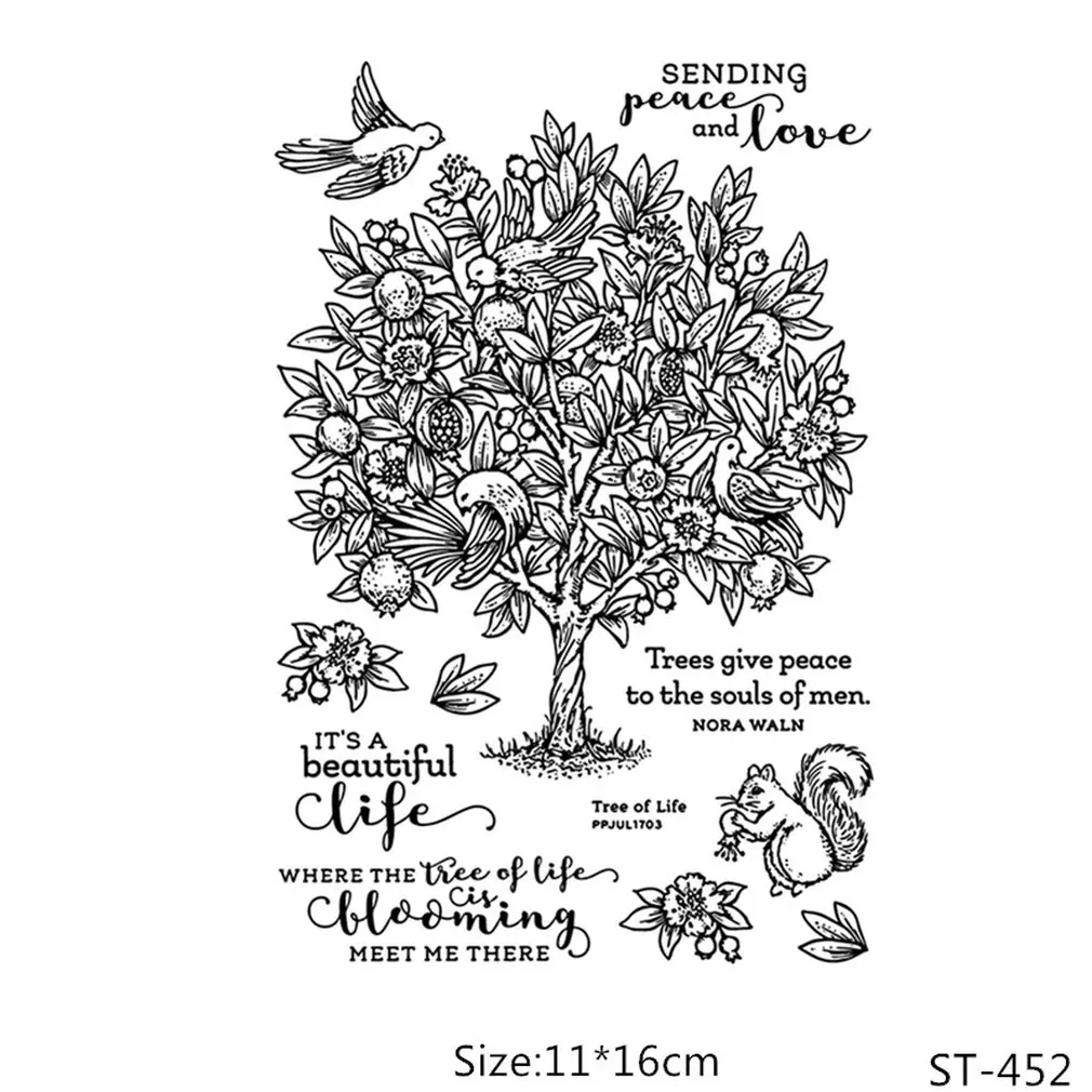 Значок ручной учётной записи прозрачный силиконовый штамп/печать для Diy