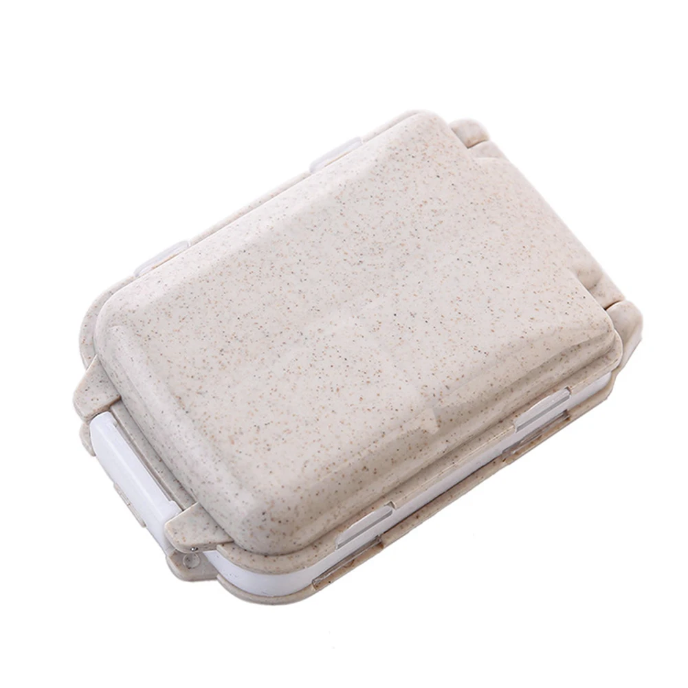 Joylife маленький ручной для путешествий пшеничной соломы таблетница хранилище