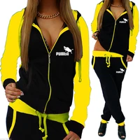 new fashion tracksuit women 2 piece set zipper sweatshirtpants sportwear womens sports suit hooded hoodies set female clothes