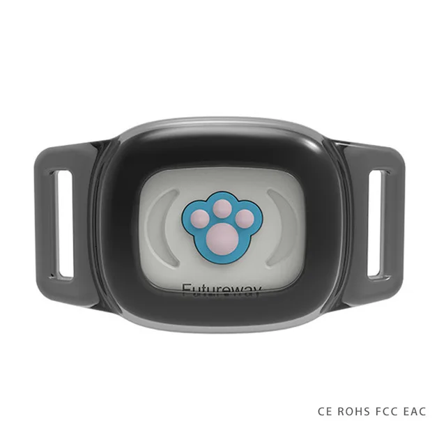 Black Pet Gps ошейник для собак IP67 Водонепроницаемый кот собака животное трекер ночной светящийся ошейник отслеживающее устройство - Цвет: Black