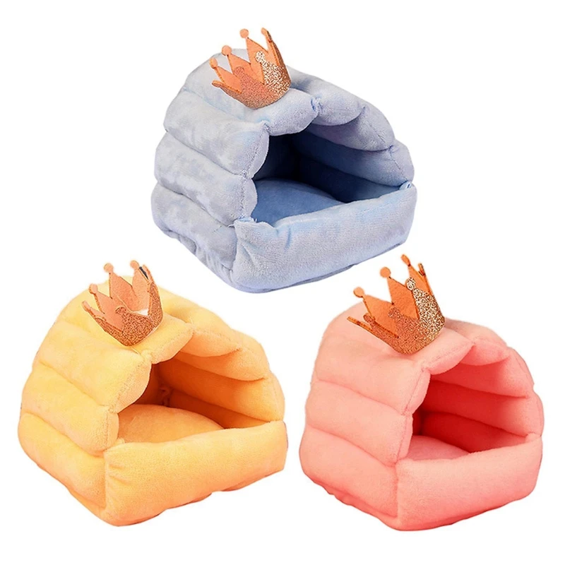 

Маленькая зимняя кровать в виде животного, милая домик в пещере, женское удобное гнездо для хомяка Dawf, игрушка для сна
