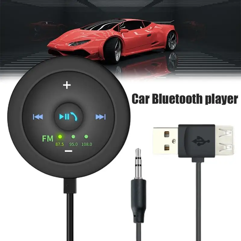 

Bluetooth 5.0 Transmitter And Receiver FM Transmitter Low Power 3.5mm AUX Audio Adapter