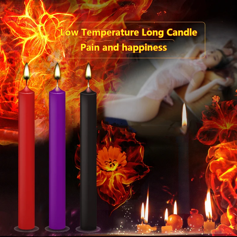 БДСМ капельные свечи SM низкотемпературная свеча боль и счастье без травм горения