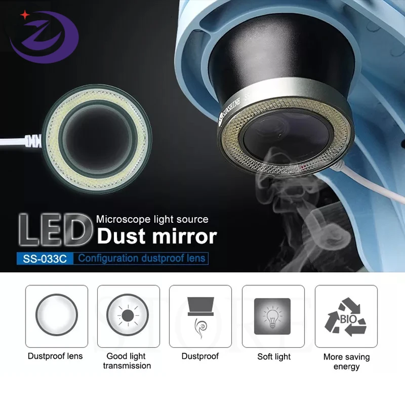 

Sunshine SS-033C Microscope 36 LED White Light Source Dust-Proof Mirror Anti Fume Protector Doubling Magnifier