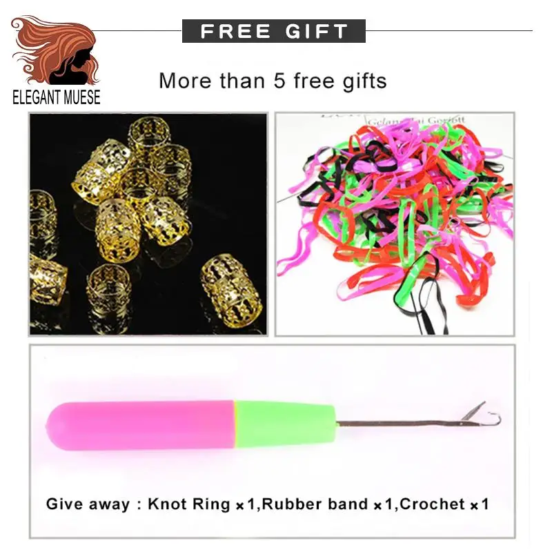 

Ombre crochet braid hair synthetic braiding hair extensions goddess straight faux locs 20inches soft dreads dreadlocks hair