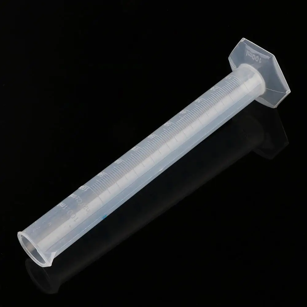 1 Pc High Quality Plastic Measuring Cylinder Laboratory Test Graduated Liquid Trial Tube Jar Tool New | Канцтовары для офиса и