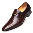 Мужские кожаные туфли со змеиным рисунком, низкие повседневные, тисненые лоферы, дизайнерская обувь, большие размеры