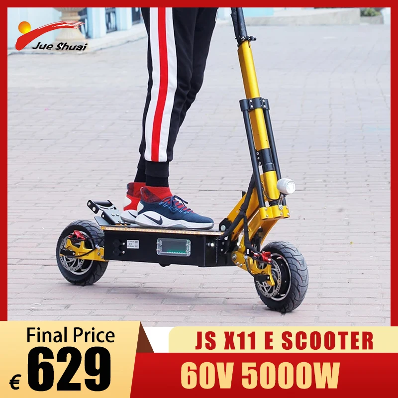 

No VAT 60V 5000W Dual Motor Electric Scooter Adult trotinette électrique 95KM/H Max Speed 80KM Max Distance Warehouse in Europe