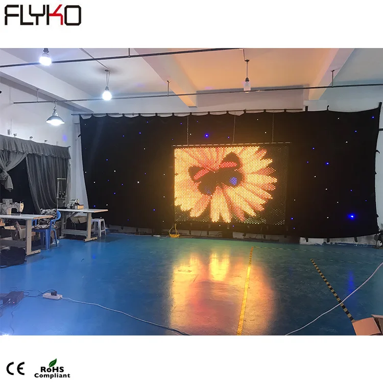 Заводская цена светодиодная занавеска P35 мм 2X3M + 3x7 м Bw|Эффект освещения сцены| |