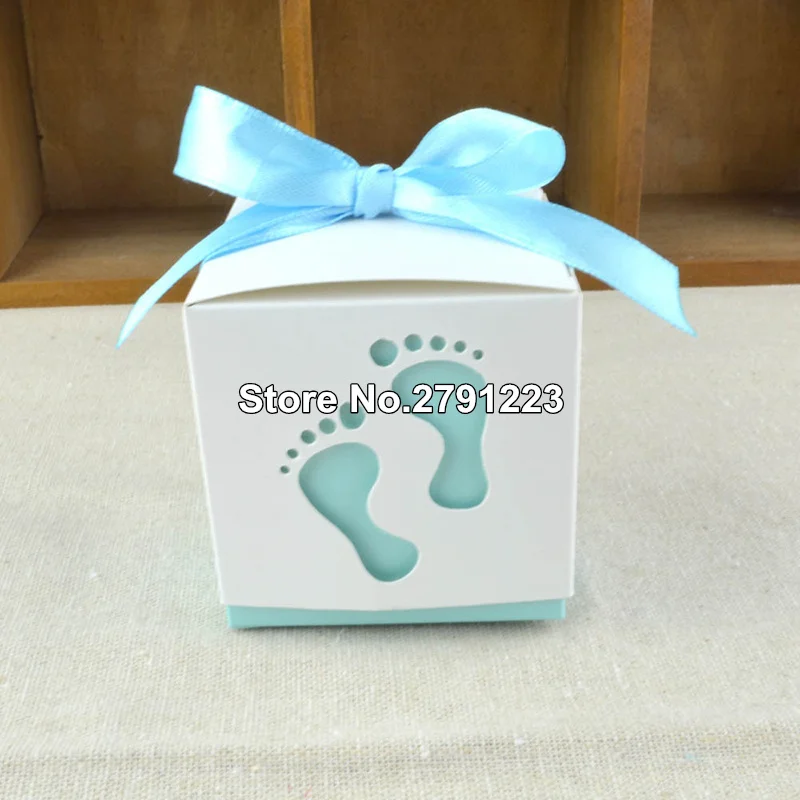 25pcs/lot Wedding Candy Box feet Shape Party Baby Shower Favor Paper Gift Boxes | Дом и сад