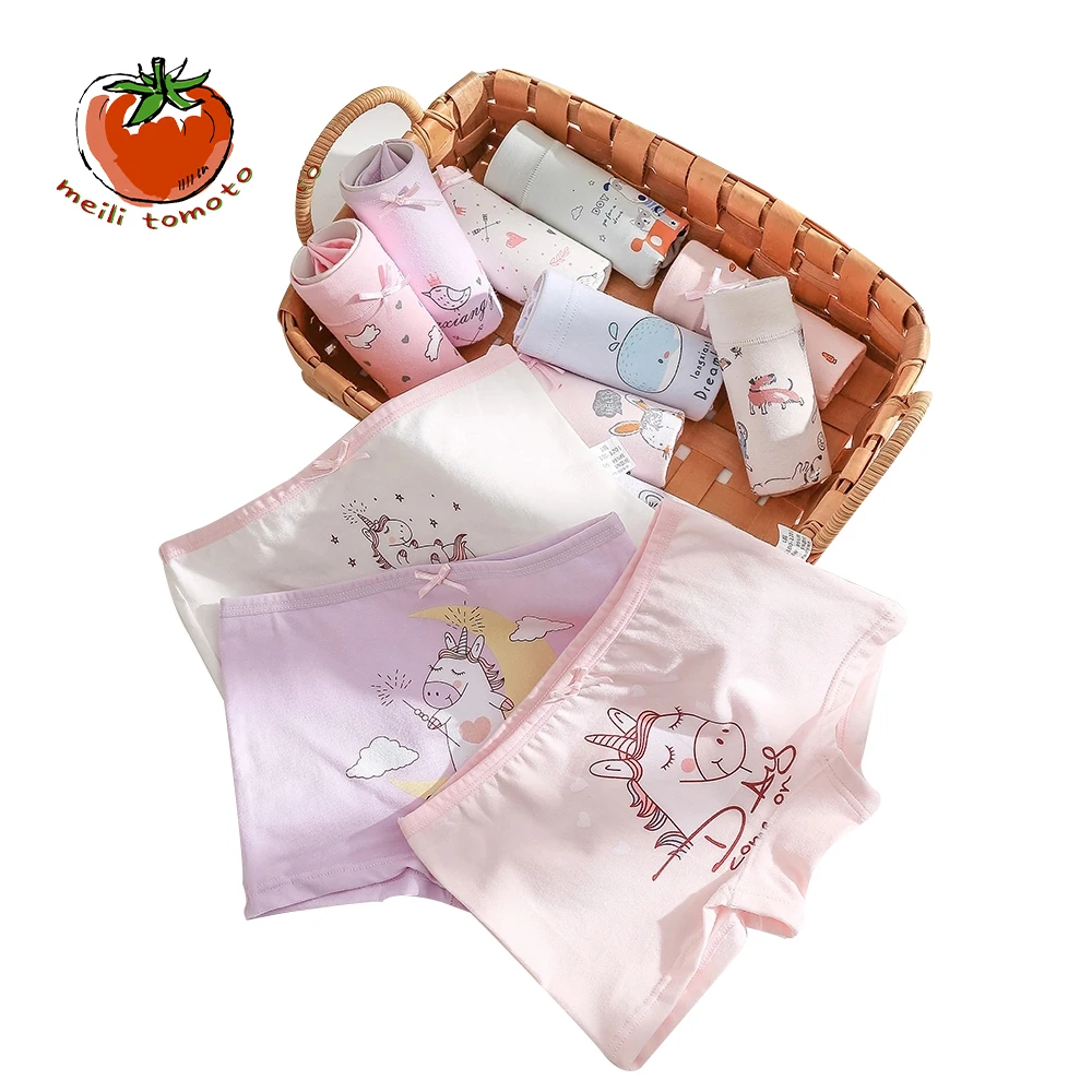 3 шт./партия новое детское нижнее белье хлопковые штаны с рисунком милое для