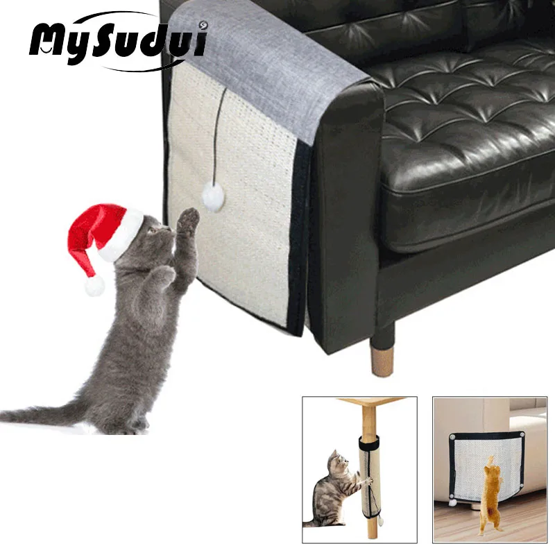 MySudui Anti Cat Scratch Protector Sofa Pad Cat Scratching Post Sisal Cat Nail Scratcher Guard Mat Furniture Rascador Para Gato