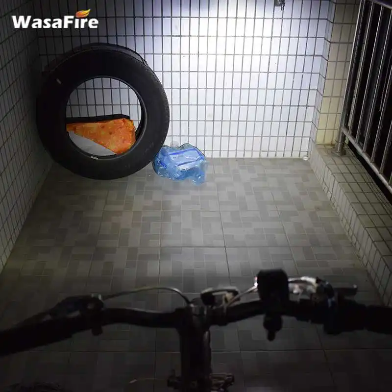 WasaFire 2000lm велосипедный передний светильник USB светодиодный флэш для велоспорта