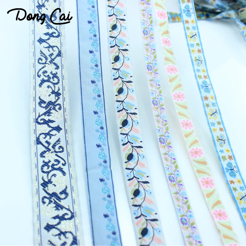 DONGCAI 3 ярдов/партия Высококачественная вышитая лента с цветочным узором