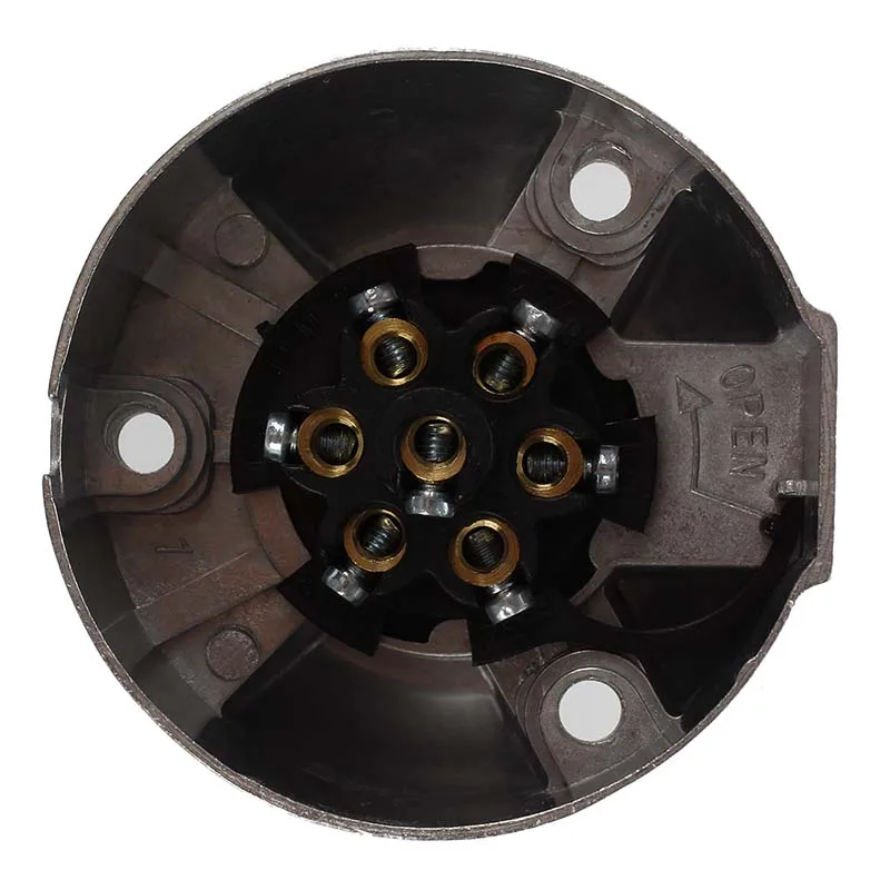 7 контактный розетка трейлера сверхпрочная круглая булавка полюсный проводов