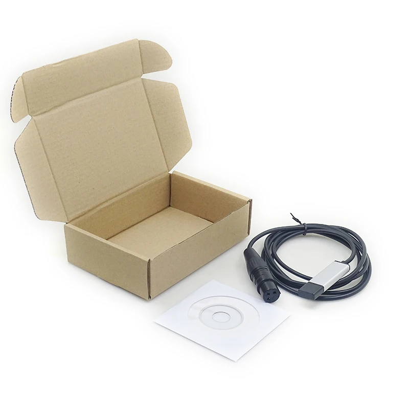 Адаптер интерфейса USB к DMX светодиодный DMX512 компьютерный ПК контроллер освещения