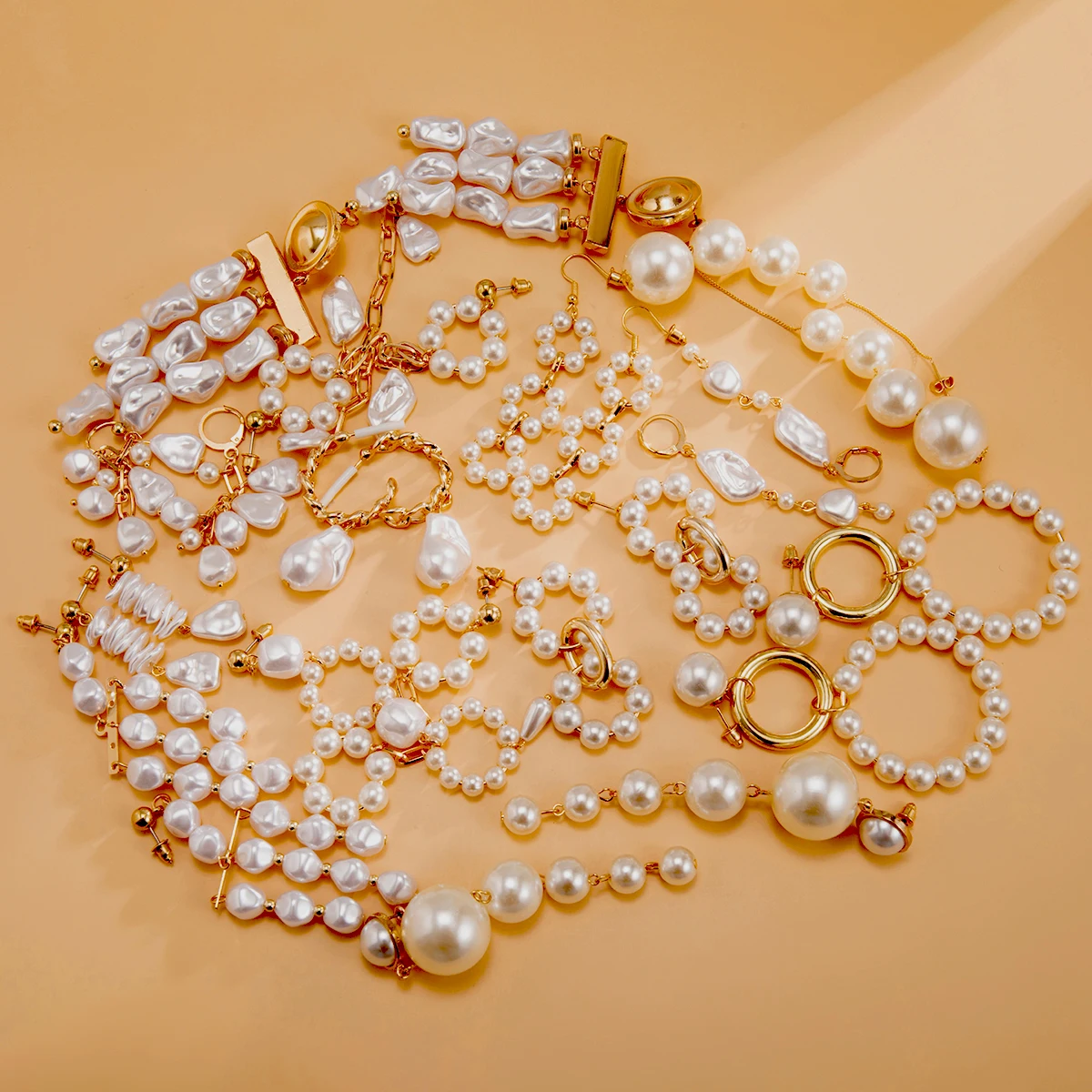 

PuRui Long Imitation Pearl Drop Earrings for Women Fashion Wedding Earrings 2021 Jewelry Ladies Trendy Earring Handing Girl Gift