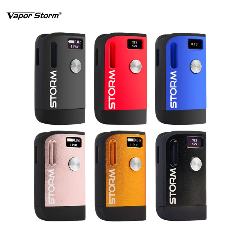 100% Аутентичный Vapor Storm S1 батарея мод 800mAh Батарея с регулируемым напряжением 510