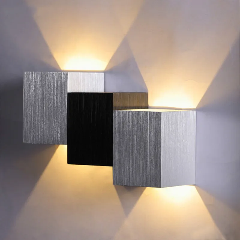 Современный настенный светодиодный светильник квадратные настенные лампы для