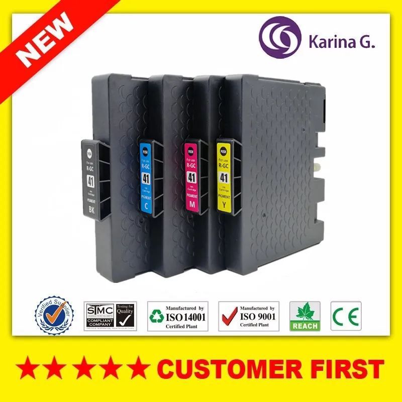 Пигментные чернила картридж совместимый для Ricoh GC41 Aficio SG 3110DNw 3110SFNw 3100SNw 2100N 3110DN 7100DN