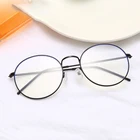 Очки в круглой металлической оправе для мужчин и женщин, винтажные оптические очки с защитой от сисветильник, прозрачные и прозрачные, 2020