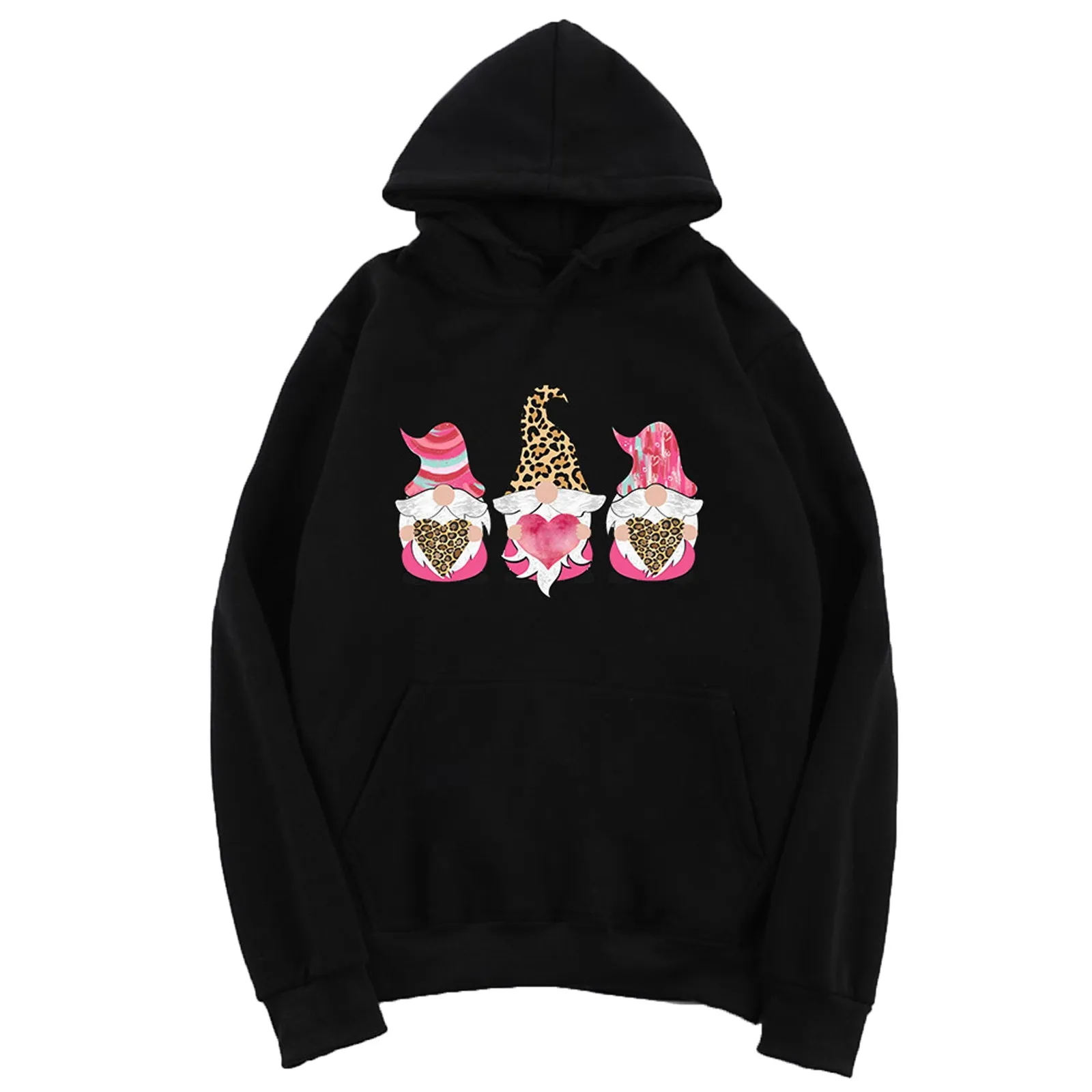 

Fashion Men's Hoodies 2021 Spring Autumn Male Women Matching Hooded Top Sweatshirt Long Sleeve Blouse Couples Doll Print