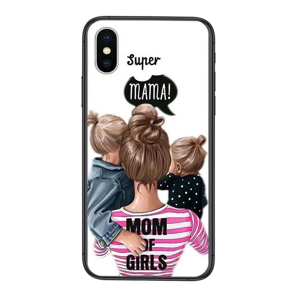 Черный чехол из ТПУ Для Xiaomi Mi11 Mi 11 Pro Ultra Lite 10T 10S Mi9 Poco X3 NFC F3 Baby Mom Girl Women Kids | Мобильные