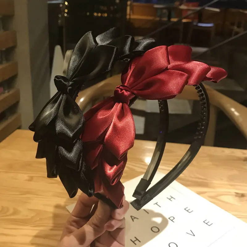 

Fashion Hairband Rabbit Ears Cloth Barrette Bow Headband Women Girls Hair Head Hoop Bands Accessories For Girl Hairband Headwear