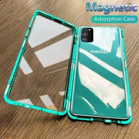magnetic double sided glass case for samsung s20 fe s10 e s9 s8 s21 s30 note 20 10 9 8 plus ultra lite a51 a71 a50 a70 m51 m21