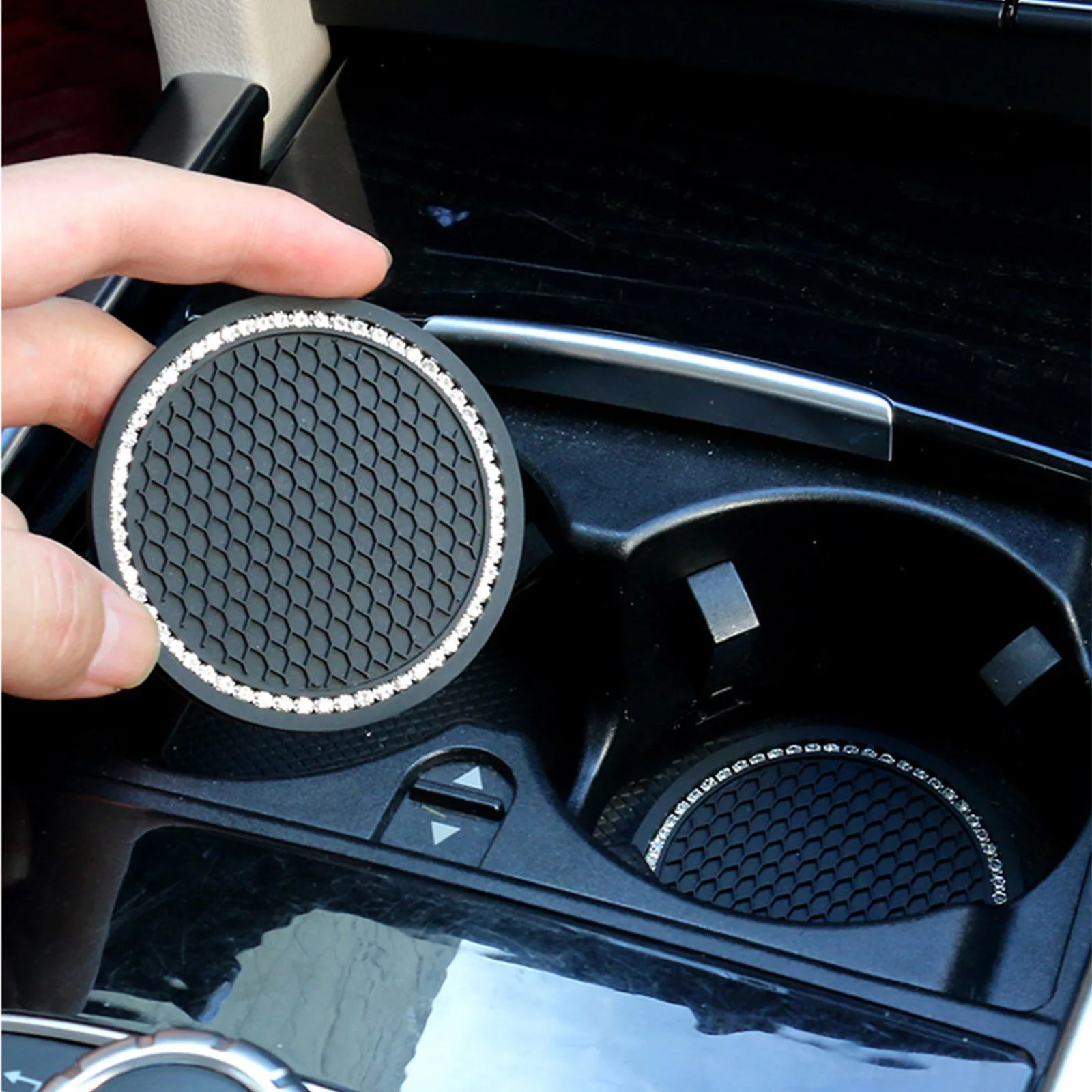 Автомобильная подушка для чашки с водой коврик хранения денег алмазной